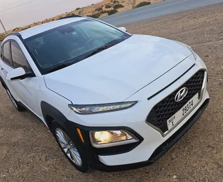 Hyundai Kona 2019 autóbérlés az Egyesült Arab Emírségekben, jellemzők ✓ Benzin üzemanyag és  lóerő ➤ Napi 105 AED-tól kezdődően.