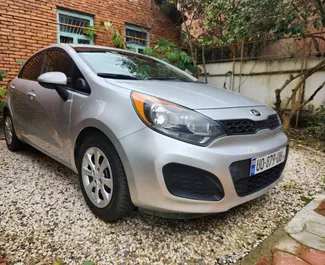 Front view of a rental Kia Rio in Kutaisi, Georgia ✓ Car #8993. ✓ Automatic TM ✓ 1 reviews.