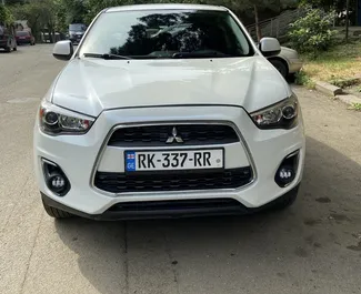 Front view of a rental Mitsubishi Outlander Sport in Tbilisi, Georgia ✓ Car #8690. ✓ Automatic TM ✓ 0 reviews.