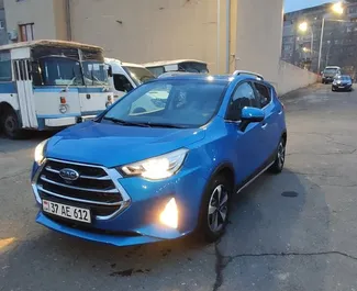 Front view of a rental JAC S3+ in Yerevan, Armenia ✓ Car #9413. ✓ Automatic TM ✓ 0 reviews.