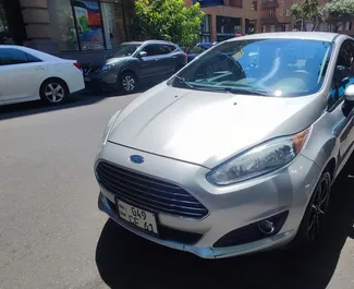 Front view of a rental Ford Fiesta in Yerevan, Armenia ✓ Car #9408. ✓ Automatic TM ✓ 0 reviews.