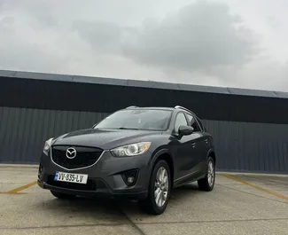 Frontvisning av en leiebil Mazda CX-5 i Tbilisi, Georgia ✓ Bil #9530. ✓ Automatisk TM ✓ 0 anmeldelser.