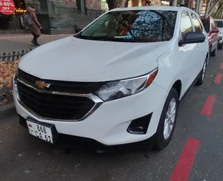 Front view of a rental Chevrolet Equinox in Yerevan, Armenia ✓ Car #9560. ✓ Automatic TM ✓ 0 reviews.