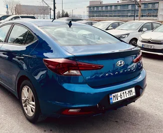 Hyundai Elantra 2018 available for rent at Tbilisi Airport, with unlimited mileage limit.