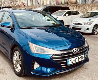 Hyundai Elantra 2018 car hire in Georgia, featuring ✓ Petrol fuel and 147 horsepower ➤ Starting from 50 GEL per day.