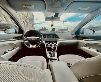 Interior of Hyundai Elantra for hire in Georgia. A Great 5-seater car with a Automatic transmission.