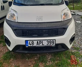 Front view of a rental Fiat Fiorino at Bodrum Airport, Turkey ✓ Car #9393. ✓ Manual TM ✓ 0 reviews.