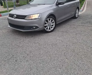 Front view of a rental Volkswagen Jetta in Tirana, Albania ✓ Car #9576. ✓ Automatic TM ✓ 0 reviews.