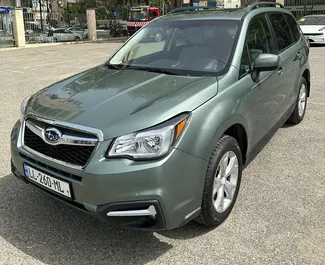 Nomas automašīnas priekšskats Subaru Forester Tbilisi, Gruzija ✓ Automašīna #9810. ✓ Pārnesumu kārba Automātiskais TM ✓ Atsauksmes 0.