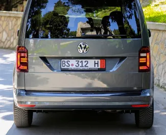 Volkswagen Caddy 2017 car hire in Albania, featuring ✓ Diesel fuel and 140 horsepower ➤ Starting from 45 EUR per day.