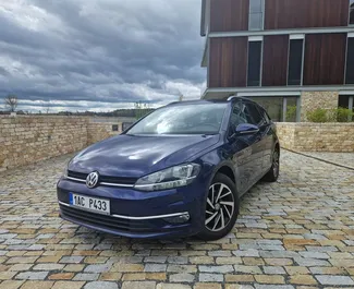 Front view of a rental Volkswagen Golf Variant in Prague, Czechia ✓ Car #1889. ✓ Automatic TM ✓ 3 reviews.
