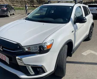 Front view of a rental Mitsubishi Outlander Sport in Tbilisi, Georgia ✓ Car #9808. ✓ Automatic TM ✓ 0 reviews.