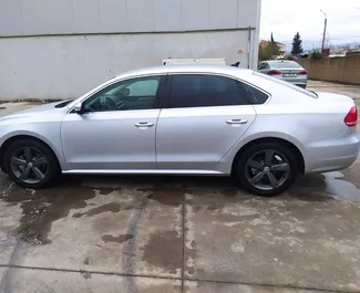 Petrol 2.5L engine of Volkswagen Passat 2013 for rental at Kutaisi Airport.