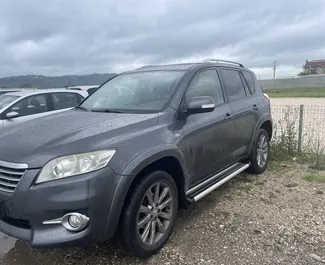 Front view of a rental Toyota Rav4 at Tirana airport, Albania ✓ Car #9725. ✓ Automatic TM ✓ 0 reviews.