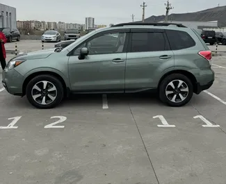 在 在格鲁吉亚 租赁 Subaru Forester 2017 汽车，特点包括 ✓ 使用 Petrol 燃料和 170 马力 ➤ 起价 116 GEL 每天。