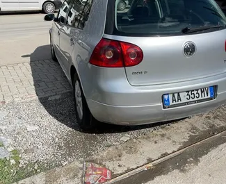 Ενοικίαση Volkswagen Golf 5. Αυτοκίνητο Οικονομική, Άνεση προς ενοικίαση στην Αλβανία ✓ Κατάθεση 100 EUR ✓ Επιλογές ασφάλισης: TPL, CDW, FDW, Στο εξωτερικό.