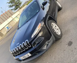 Front view of a rental Jeep Cherokee in Kutaisi, Georgia ✓ Car #9905. ✓ Automatic TM ✓ 1 reviews.