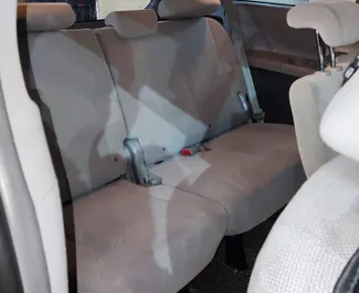 Interior of Toyota Sienna for hire in Georgia. A Great 8-seater car with a Automatic transmission.