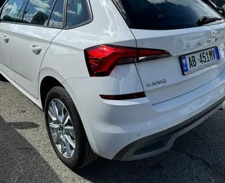 Skoda Kamiq rent. Mugavus, Crossover auto rentimiseks Albaanias ✓ Tagatisraha 300 EUR ✓ Kindlustuse valikud: TPL, SCDW, FDW, Vargus, Välismaal, Noor, Tagatisraha ei ole.