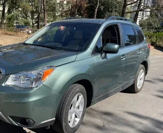 Front view of a rental Subaru Forester in Tbilisi, Georgia ✓ Car #10065. ✓ Automatic TM ✓ 0 reviews.