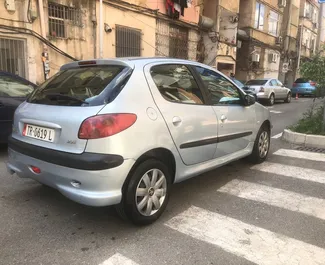 Peugeot 206 2005 car hire in Albania, featuring ✓ Petrol fuel and 60 horsepower ➤ Starting from 20 EUR per day.