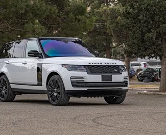 Najem avtomobila Land Rover Range Rover 2019 v v Gruziji, z značilnostmi ✓ gorivo Bencin in 525 konjskih moči ➤ Od 517 GEL na dan.