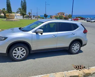 Front view of a rental Nissan X-Trail in Limassol, Cyprus ✓ Car #10152. ✓ Automatic TM ✓ 0 reviews.