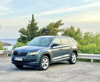 Front view of a rental Skoda Kodiaq in Budva, Montenegro ✓ Car #10212. ✓ Automatic TM ✓ 1 reviews.