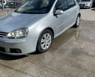 Volkswagen Golf 5 2007 araç kiralama Arnavutluk'ta, ✓ Dizel yakıt ve 165 beygir gücü özellikleriyle ➤ Günde başlayan fiyatlarla 26 EUR.