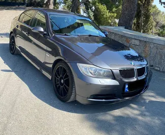 Front view of a rental BMW 320d in Durres, Albania ✓ Car #9893. ✓ Manual TM ✓ 2 reviews.