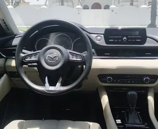 Biluthyrning av Mazda 6 2021 i i Förenade Arabemiraten, med funktioner som ✓ Bensin bränsle och 188 hästkrafter ➤ Från 150 AED per dag.