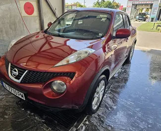 Front view of a rental Nissan Juke in Burgas, Bulgaria ✓ Car #10504. ✓ Automatic TM ✓ 0 reviews.