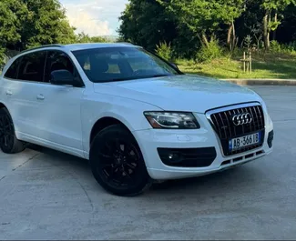 Front view of a rental Audi Q5 in Tirana, Albania ✓ Car #10423. ✓ Automatic TM ✓ 0 reviews.