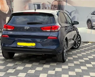 Hyundai i30 2019 car hire in Albania, featuring ✓ Diesel fuel and 110 horsepower ➤ Starting from 33 EUR per day.