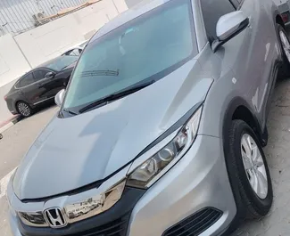 Front view of a rental Honda HR-V in Dubai, UAE ✓ Car #10368. ✓ Automatic TM ✓ 0 reviews.