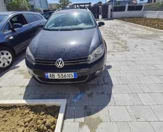 Front view of a rental Volkswagen Golf Variant in Durres, Albania ✓ Car #10580. ✓ Automatic TM ✓ 0 reviews.