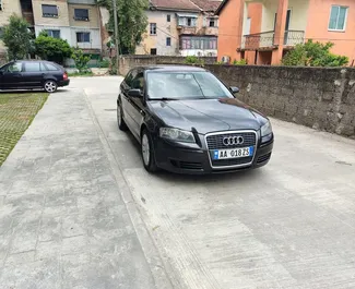 Vuokra-auton etunäkymä Audi A3 Tiranassa, Albania ✓ Auto #10591. ✓ Vaihteisto Manuaalinen TM ✓ Arvostelut 0.