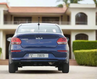 Petrol 1.5L engine of Kia Pegas 2024 for rental in Dubai.