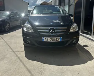 Front view of a rental Mercedes-Benz B-Class in Tirana, Albania ✓ Car #10531. ✓ Manual TM ✓ 1 reviews.