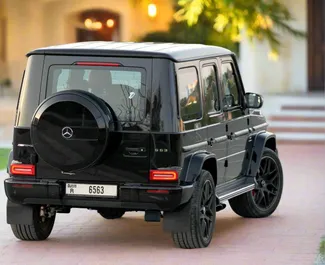 Mercedes-Benz G63 AMG rental. Premium, Luxury, SUV Car for Renting in the UAE ✓ Deposit of 3000 AED ✓ TPL, CDW insurance options.