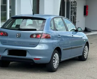 تأجير سيارة SEAT Ibiza 2008 في في ألبانيا، تتميز بـ ✓ وقود الديزل وقوة 90 حصان ➤ بدءًا من 20 EUR يوميًا.