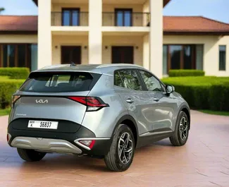 Kia Sportage 2024 car hire in the UAE, featuring ✓ Petrol fuel and 170 horsepower ➤ Starting from 120 AED per day.