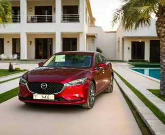 Framvy av en hyrbil Mazda 6 i Dubai, Förenade Arabemiraten ✓ Bil #10536. ✓ Växellåda Automatisk TM ✓ 0 recensioner.