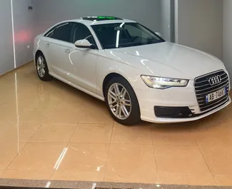 Frontvisning av en leiebil Audi A6 på Tirana lufthavn, Albania ✓ Bil #10632. ✓ Automatisk TM ✓ 0 anmeldelser.