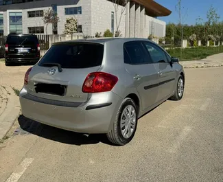 Ενοικίαση αυτοκινήτου Toyota Auris 2008 στην Αλβανία, περιλαμβάνει ✓ καύσιμο Βενζίνη και 100 ίππους ➤ Από 38 EUR ανά ημέρα.