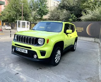 Μπροστινή όψη ενοικιαζόμενου Jeep Renegade στην Τιφλίδα, Γεωργία ✓ Αριθμός αυτοκινήτου #10693. ✓ Κιβώτιο ταχυτήτων Αυτόματο TM ✓ 0 κριτικές.