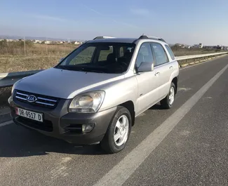 Front view of a rental Kia Sportage in Durres, Albania ✓ Car #10698. ✓ Manual TM ✓ 0 reviews.