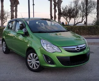 Front view of a rental Opel Corsa in Barcelona, Spain ✓ Car #10756. ✓ Automatic TM ✓ 0 reviews.