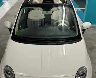 Ενοικίαση αυτοκινήτου Fiat 500 Cabrio 2017 στην Ισπανία, περιλαμβάνει ✓ καύσιμο Βενζίνη και 70 ίππους ➤ Από 50 EUR ανά ημέρα.