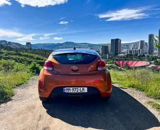 Hyundai Veloster 2014 auton vuokraus Georgiassa, sisältää ✓ Bensiini polttoaineen ja 136 hevosvoimaa ➤ Alkaen 116 GEL päivässä.